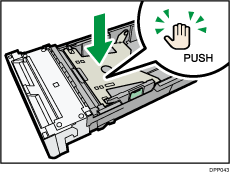 Ilustración de la bandeja de alimentación de papel estándar