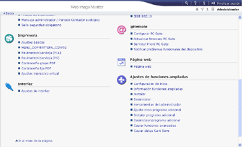 Ilustración de la pantalla del navegador Web