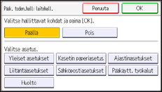 Käyttöpaneelin näyttö