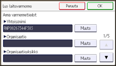 Käyttöpaneelin näyttö