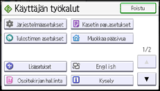 Käyttöpaneelin näyttö