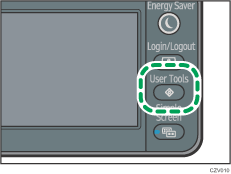 Illustration de la touche Outils utilisateur