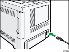 Illustration du cordon d'alimentation