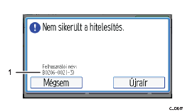 Kezelőpanel képernyőjének számozott jelölésű illusztrálása