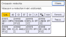 A kezelőpanel ismertetése
