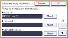 A kezelőpanel ismertetése