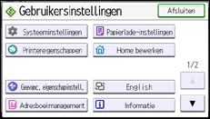 Afbeelding van bedieningspaneel