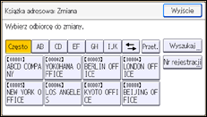 Ilustracja ekranu panela operacyjnego