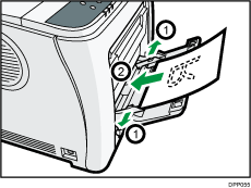 Imagem da bandeja de alimentação manual