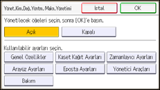 İşlem paneli ekran çizimi