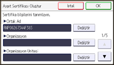 İşlem paneli ekran çizimi