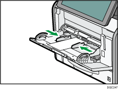 Imagem da bandeja de alimentação manual