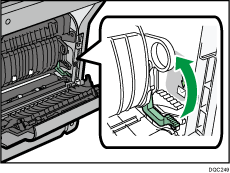 Ilustração da parte traseira do equipamento