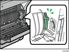Ilustração da parte traseira do equipamento