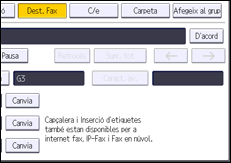 Il·lustració de pantalla del panell d'operacions
