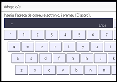 Il·lustració de pantalla del panell d'operacions