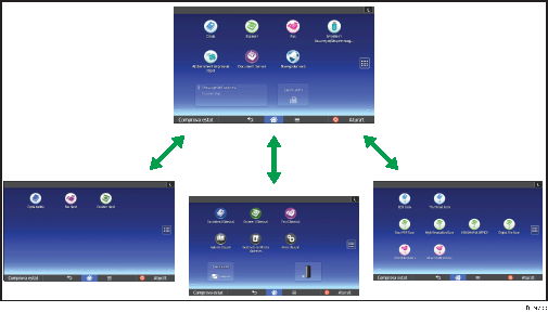 Il·lustració de la personalització de la pantalla [Inici]