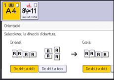 Il·lustració de pantalla del panell d'operacions
