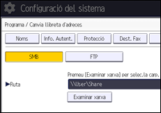 Il·lustració de pantalla del panell d'operacions
