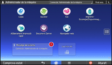 Il·lustració de pantalla del panell d'operacions