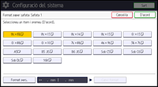 Il·lustració de pantalla del panell d'operacions