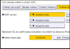 Ilustrace displeje ovládacího panelu