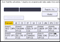 Ilustrace displeje ovládacího panelu