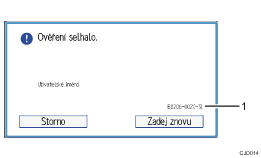 Číslovaná ilustrace ovládacího panelu zařízení