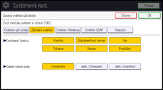 Ilustrace displeje ovládacího panelu