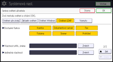Ilustrace displeje ovládacího panelu