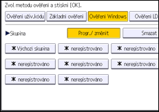 Ilustrace displeje ovládacího panelu