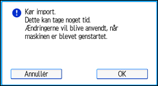 Illustration af displayet på betjeningspanelet