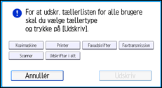 Illustration af displayet på betjeningspanelet