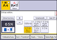 Abbildung Bedienfeld-Display