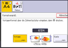Abbildung Bedienfeld-Display
