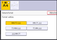 Abbildung Bedienfeld-Display