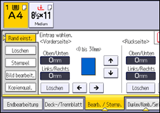 Abbildung Bedienfeld-Display