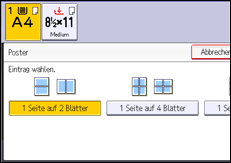 Abbildung Bedienfeld-Display