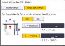 Abbildung Bedienfeld-Display