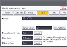 Abbildung Bedienfeld-Display