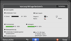 Abbildung Bedienfeld-Display