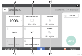 Nummerierte Abbildung Bedienfeld-Display