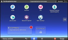 Abbildung Bedienfeld-Display