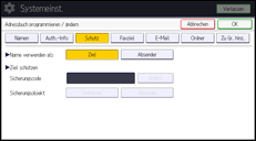 Abbildung Bedienfeld-Display