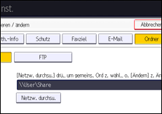 Abbildung Bedienfeld-Display