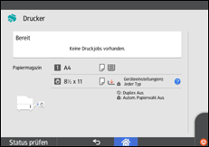 Abbildung Bedienfeld-Display