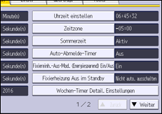 Abbildung Bedienfeld-Display