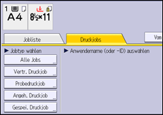 Abbildung Bedienfeld-Display
