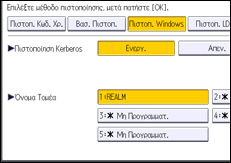 Εικόνα οθόνης πίνακα χειρισμού