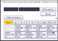 Ilustración de la pantalla panel de mandos